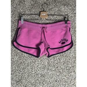 Abercrombie & Fitch Pink Y2K Sporty Sweat Micro Booty Mini Shorts Lounge Sz S